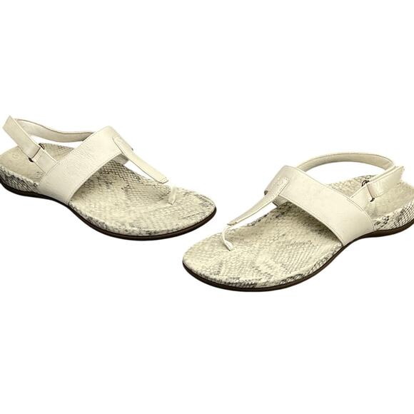 Vionic Tala White Leather T Strap Comfort Sling Back Sandal Women 9M/41 - Picture 4 of 11